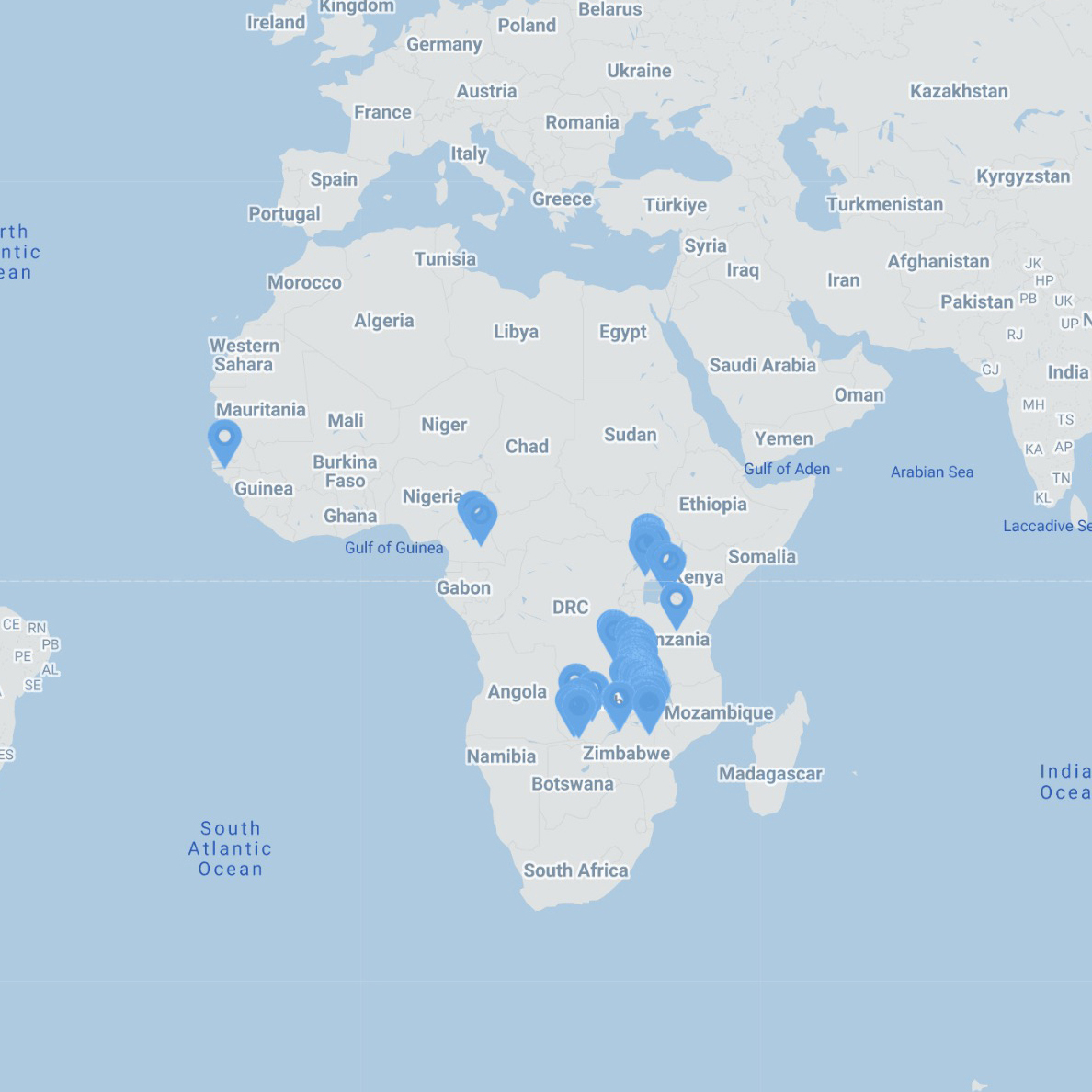Africa Map LifePumpLink